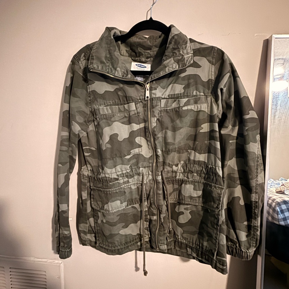 Old Navy Green Camouflage Jacket